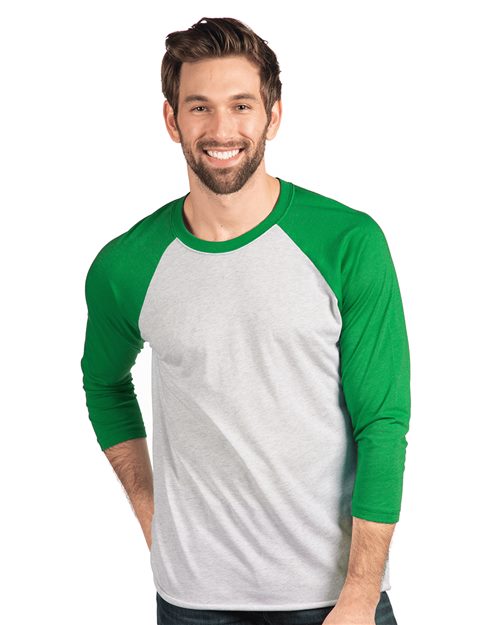 Next Level Unisex Triblend Three-Quarter Raglan T-Shirt 6051 - HatFlow Company