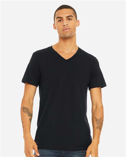 BELLA + CANVAS Unisex Jersey V-Neck Tee 3005 - HatFlow Company