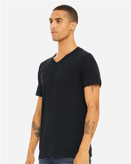 BELLA + CANVAS Unisex Jersey V-Neck Tee 3005 - HatFlow Company