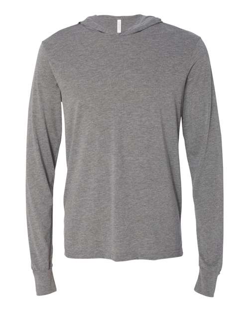 BELLA + CANVAS Unisex Jersey Hooded Long Sleeve Tee 3512
