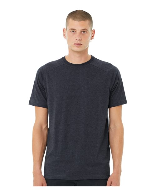 BELLA + CANVAS Men's Heather CVC Raglan Tee 3201