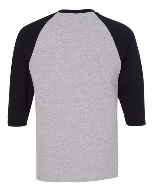Gildan Unisex Heavy Cotton™ Raglan Three-Quarter Sleeve T-Shirt 5700 - HatFlow Company