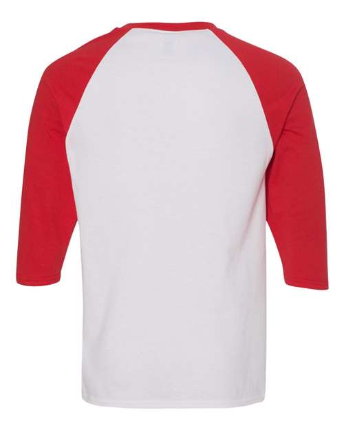 Gildan Unisex Heavy Cotton™ Raglan Three-Quarter Sleeve T-Shirt 5700 - HatFlow Company