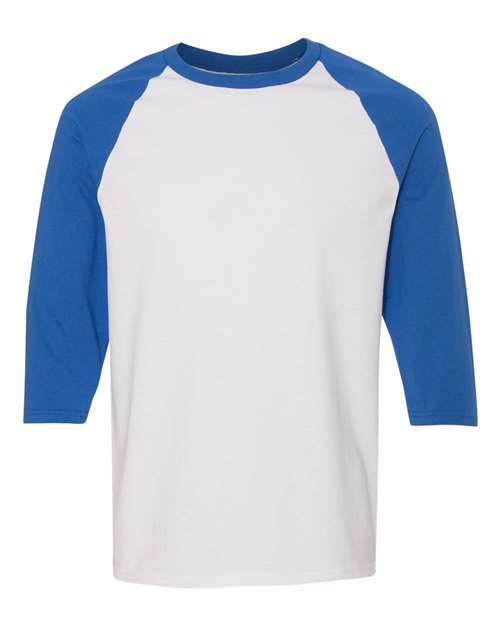 Gildan Unisex Heavy Cotton™ Raglan Three-Quarter Sleeve T-Shirt 5700 - HatFlow Company