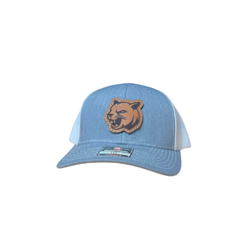 Beech Springs Middle School Leather Patch Trucker Hat Panther Logo - HatFlow Company