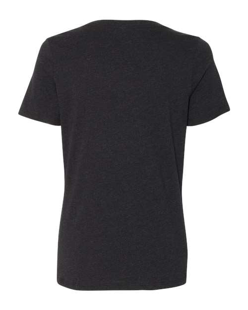 BELLA + CANVAS Women's Relaxed Heather CVC V-Neck Tee 6405CVC