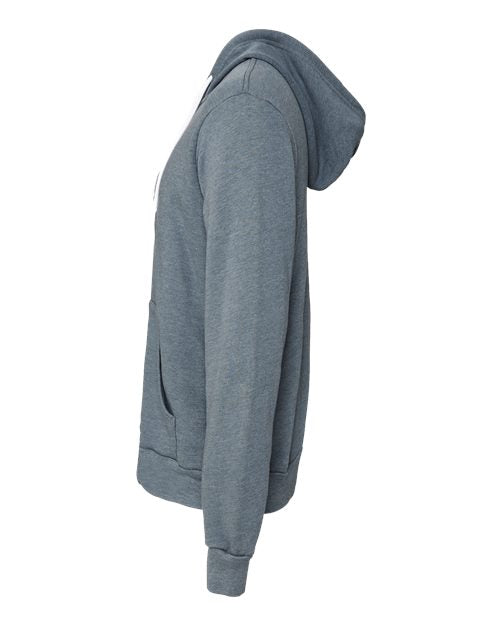 BELLA + CANVAS Unisex Sponge Fleece Full-Zip Hoodie Sweatshirt 3739 - HatFlow Company