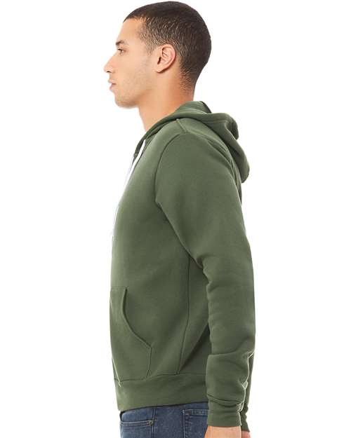 BELLA + CANVAS Unisex Sponge Fleece Full-Zip Hoodie Sweatshirt 3739 - HatFlow Company