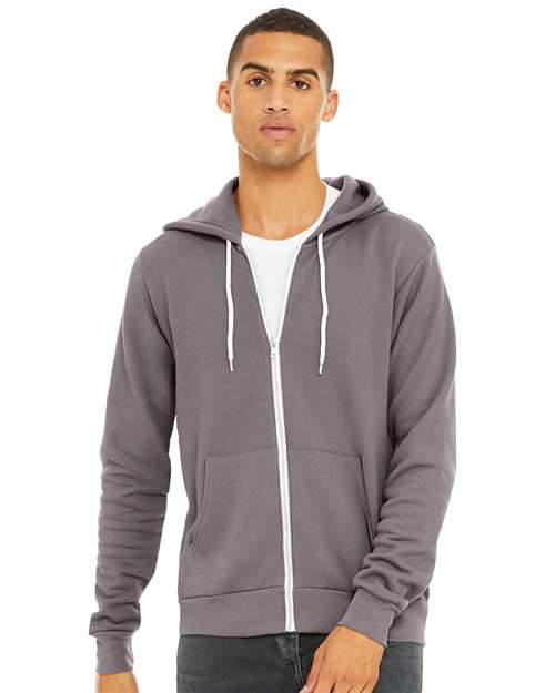 BELLA + CANVAS Unisex Sponge Fleece Full-Zip Hoodie Sweatshirt 3739 - HatFlow Company
