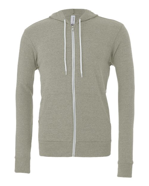 BELLA + CANVAS Unisex Sponge Fleece Full-Zip Hoodie Sweatshirt 3739 - HatFlow Company