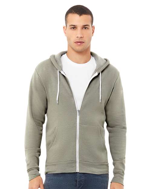 BELLA + CANVAS Unisex Sponge Fleece Full-Zip Hoodie Sweatshirt 3739 - HatFlow Company