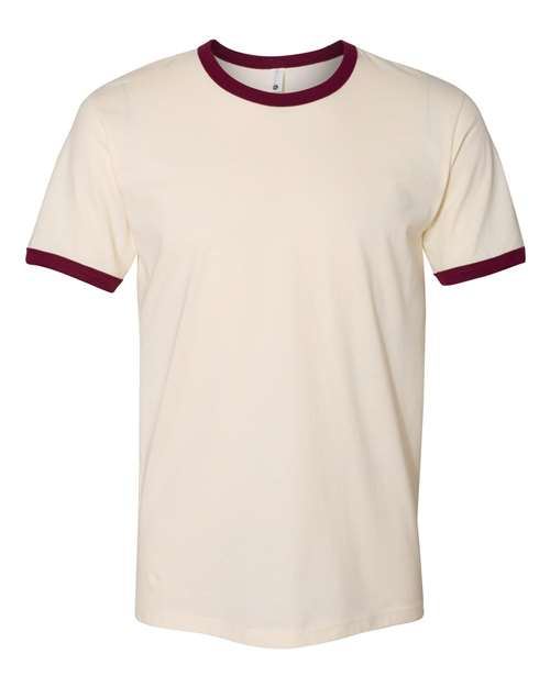 Next Level Unisex Cotton Ringer T-Shirt 3604 - HatFlow Company