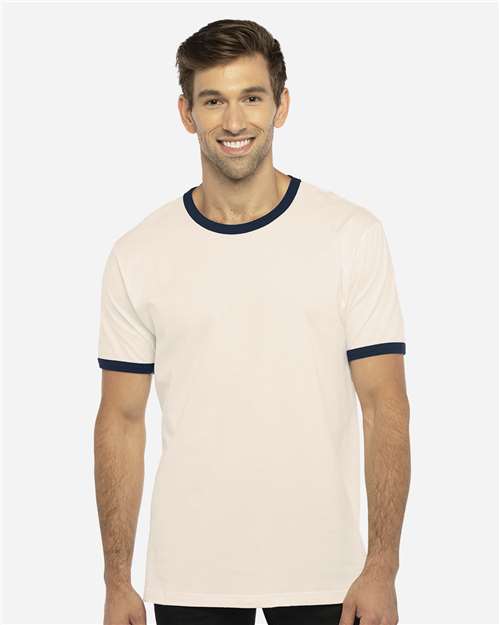 Next Level Unisex Cotton Ringer T-Shirt 3604 - HatFlow Company