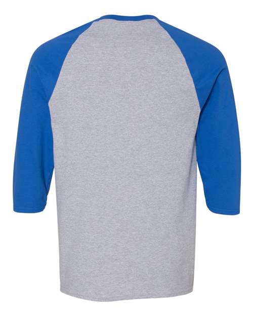 Gildan Unisex Heavy Cotton™ Raglan Three-Quarter Sleeve T-Shirt 5700 - HatFlow Company