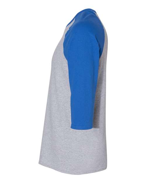 Gildan Unisex Heavy Cotton™ Raglan Three-Quarter Sleeve T-Shirt 5700 - HatFlow Company
