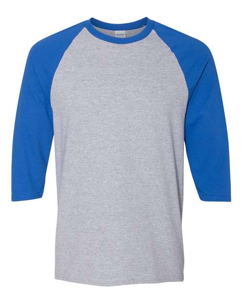 Gildan Unisex Heavy Cotton™ Raglan Three-Quarter Sleeve T-Shirt 5700 - HatFlow Company