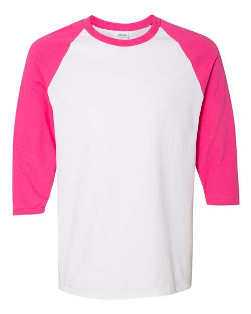 Gildan Unisex Heavy Cotton™ Raglan Three-Quarter Sleeve T-Shirt 5700 - HatFlow Company