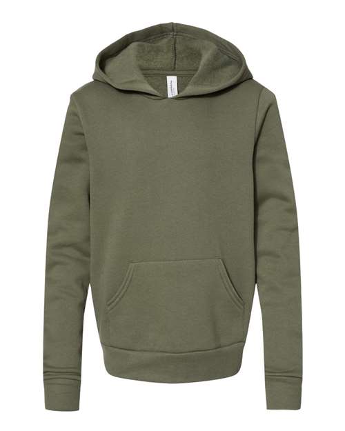 BELLA + CANVAS Youth Sponge Fleece Hoodie Sweatshirt 3719Y - HatFlow Company