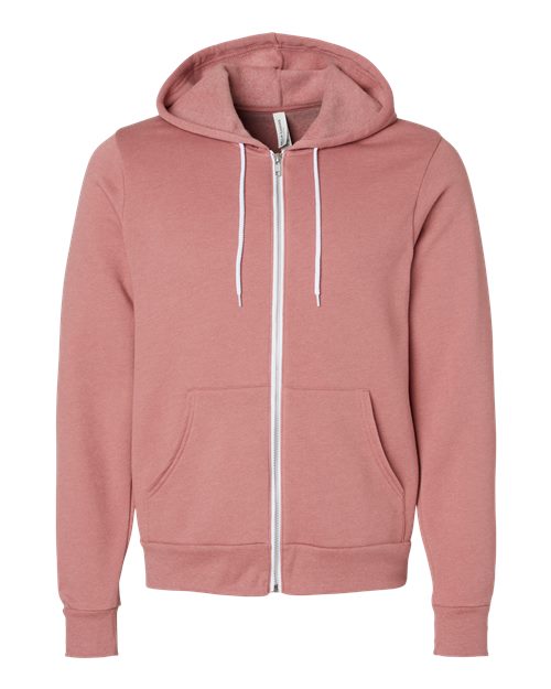 BELLA + CANVAS Unisex Sponge Fleece Full-Zip Hoodie Sweatshirt 3739 - HatFlow Company