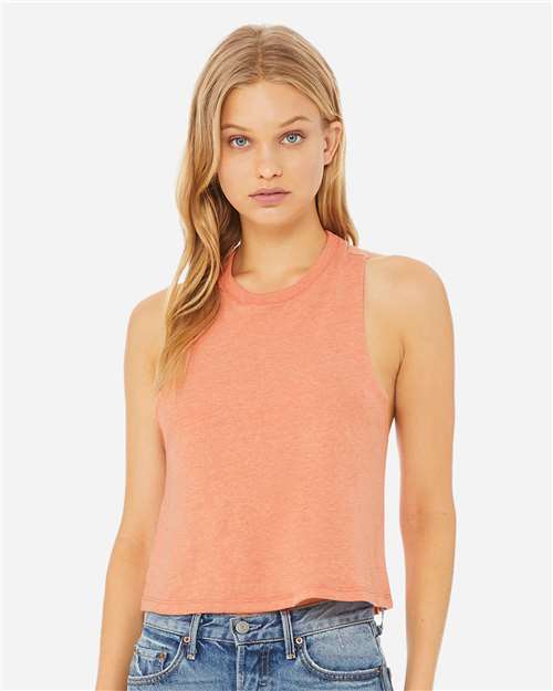 BELLA + CANVAS Women's Racerback Crop Tank 6682 - HatFlow Company