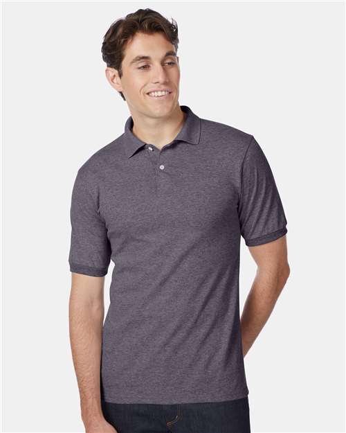 Hanes Men's EcoSmart® Jersey Polo 054X - HatFlow Company