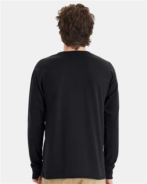 Hanes Unisex Workwear Long Sleeve Pocket T-Shirt W120 - HatFlow Company