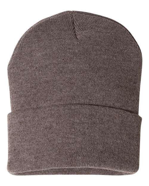 Sportsman 12" Solid Cuffed Beanie SP12 - HatFlow Company