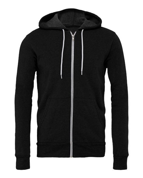 BELLA + CANVAS Unisex Sponge Fleece Full-Zip Hoodie Sweatshirt 3739 - HatFlow Company