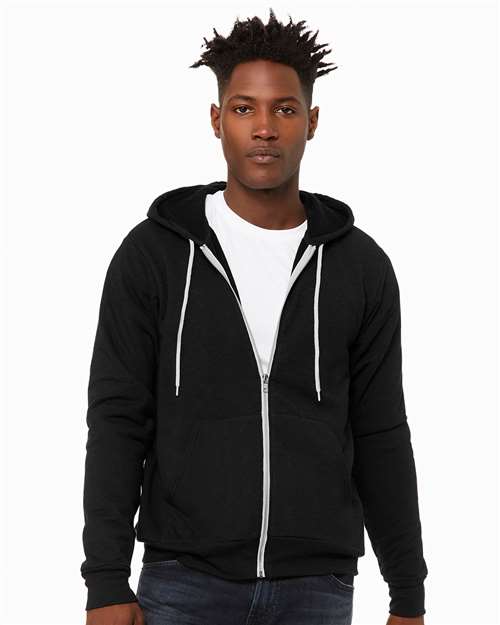 BELLA + CANVAS Unisex Sponge Fleece Full-Zip Hoodie Sweatshirt 3739 - HatFlow Company