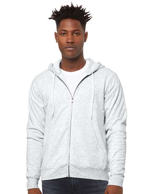 BELLA + CANVAS Unisex Sponge Fleece Full-Zip Hoodie Sweatshirt 3739 - HatFlow Company