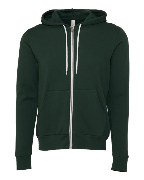 BELLA + CANVAS Unisex Sponge Fleece Full-Zip Hoodie Sweatshirt 3739 - HatFlow Company