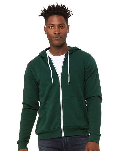 BELLA + CANVAS Unisex Sponge Fleece Full-Zip Hoodie Sweatshirt 3739 - HatFlow Company