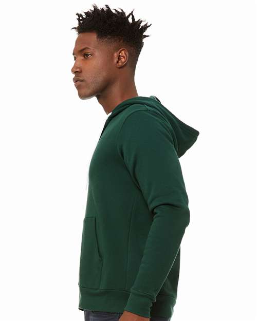 BELLA + CANVAS Unisex Sponge Fleece Full-Zip Hoodie Sweatshirt 3739 - HatFlow Company