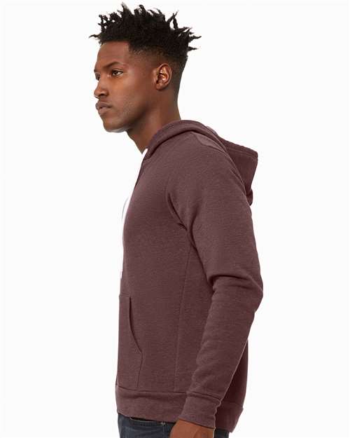 BELLA + CANVAS Unisex Sponge Fleece Full-Zip Hoodie Sweatshirt 3739 - HatFlow Company