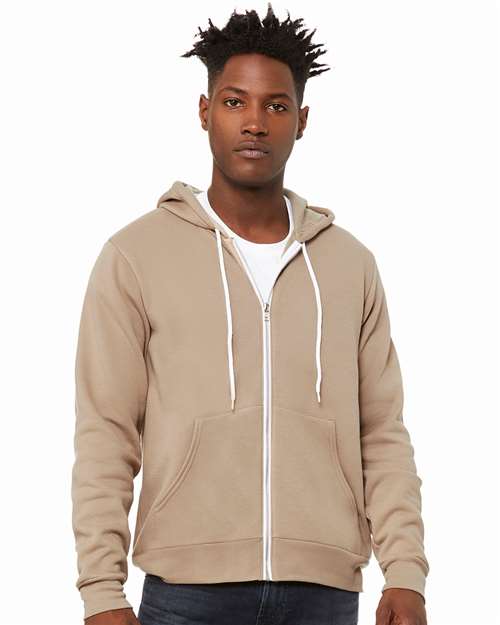 BELLA + CANVAS Unisex Sponge Fleece Full-Zip Hoodie Sweatshirt 3739 - HatFlow Company