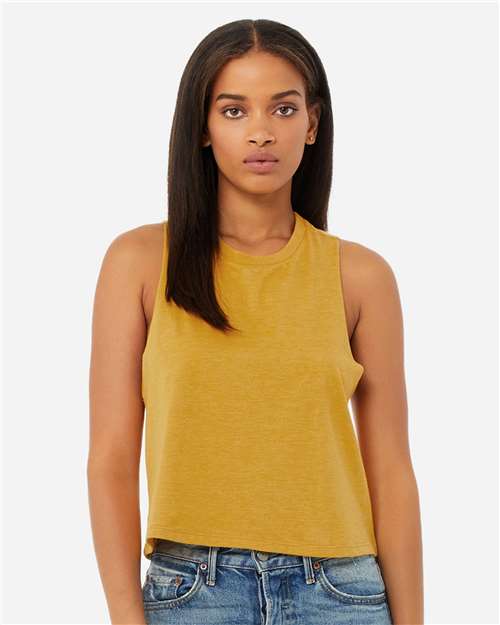 BELLA + CANVAS Women's Racerback Crop Tank 6682 - HatFlow Company