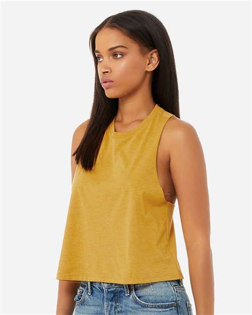 BELLA + CANVAS Women's Racerback Crop Tank 6682 - HatFlow Company