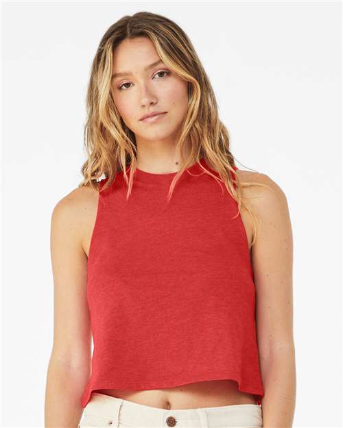 BELLA + CANVAS Women's Racerback Crop Tank 6682 - HatFlow Company