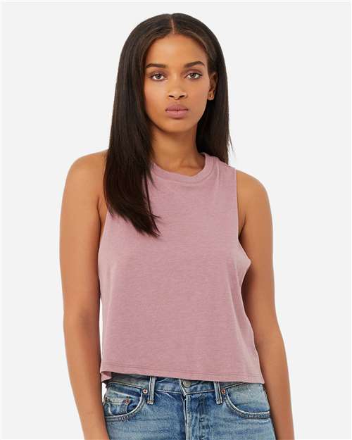 BELLA + CANVAS Women's Racerback Crop Tank 6682 - HatFlow Company