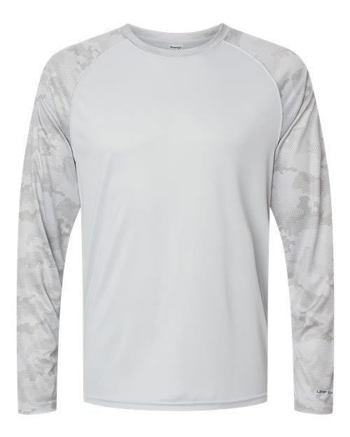 Paragon Unisex Cayman Performance Camo Colorblocked Long Sleeve T-Shirt 216