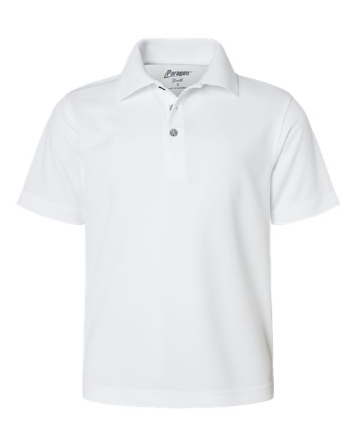 Paragon Youth Saratoga Performance Mini Mesh Polo 108Y - HatFlow Company