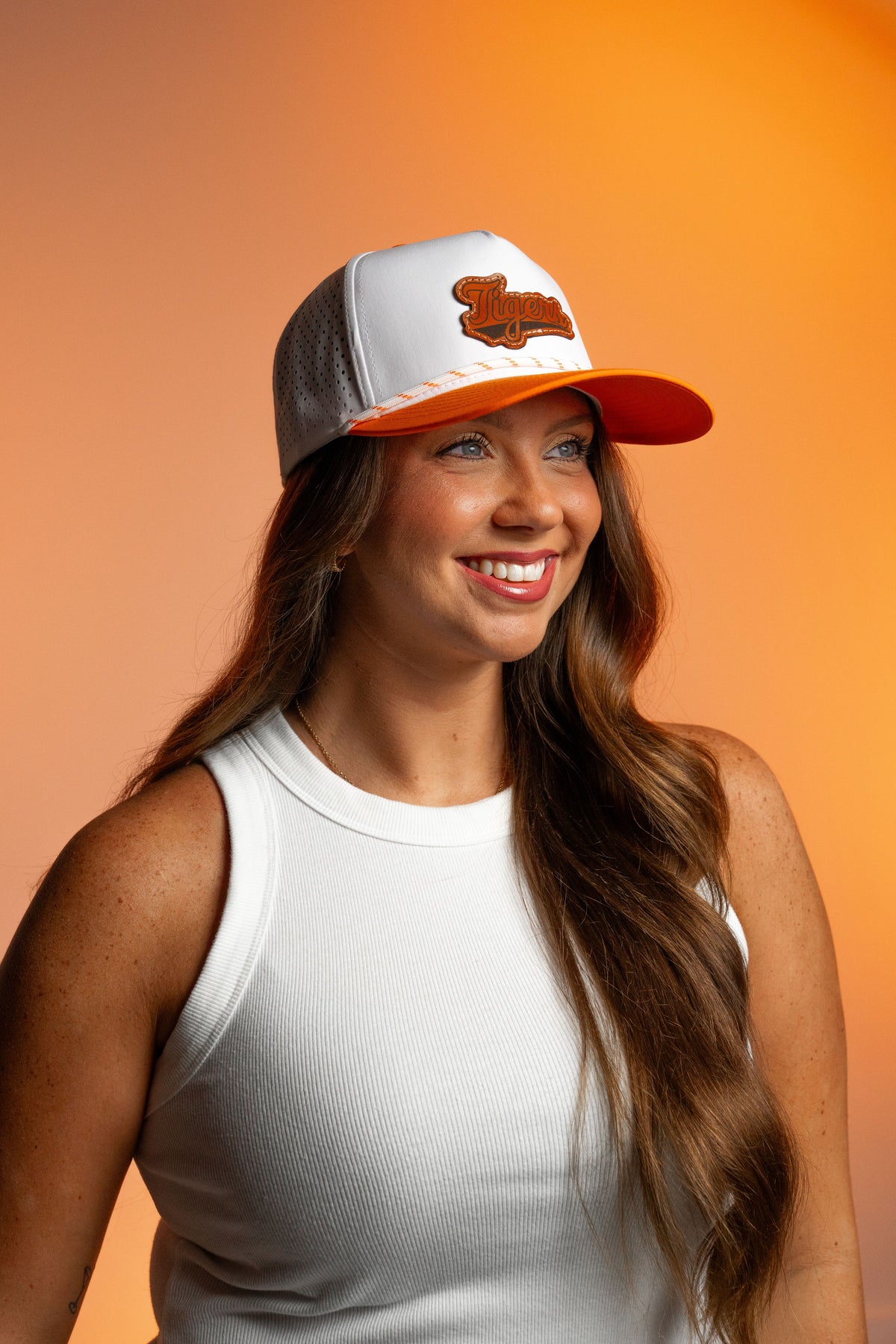 Clemson Tigers Leather Patch Performance Rope HatFlow Hat Tigers