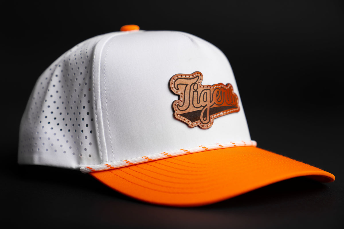 Clemson Tigers Leather Patch Performance Rope HatFlow Hat Tigers