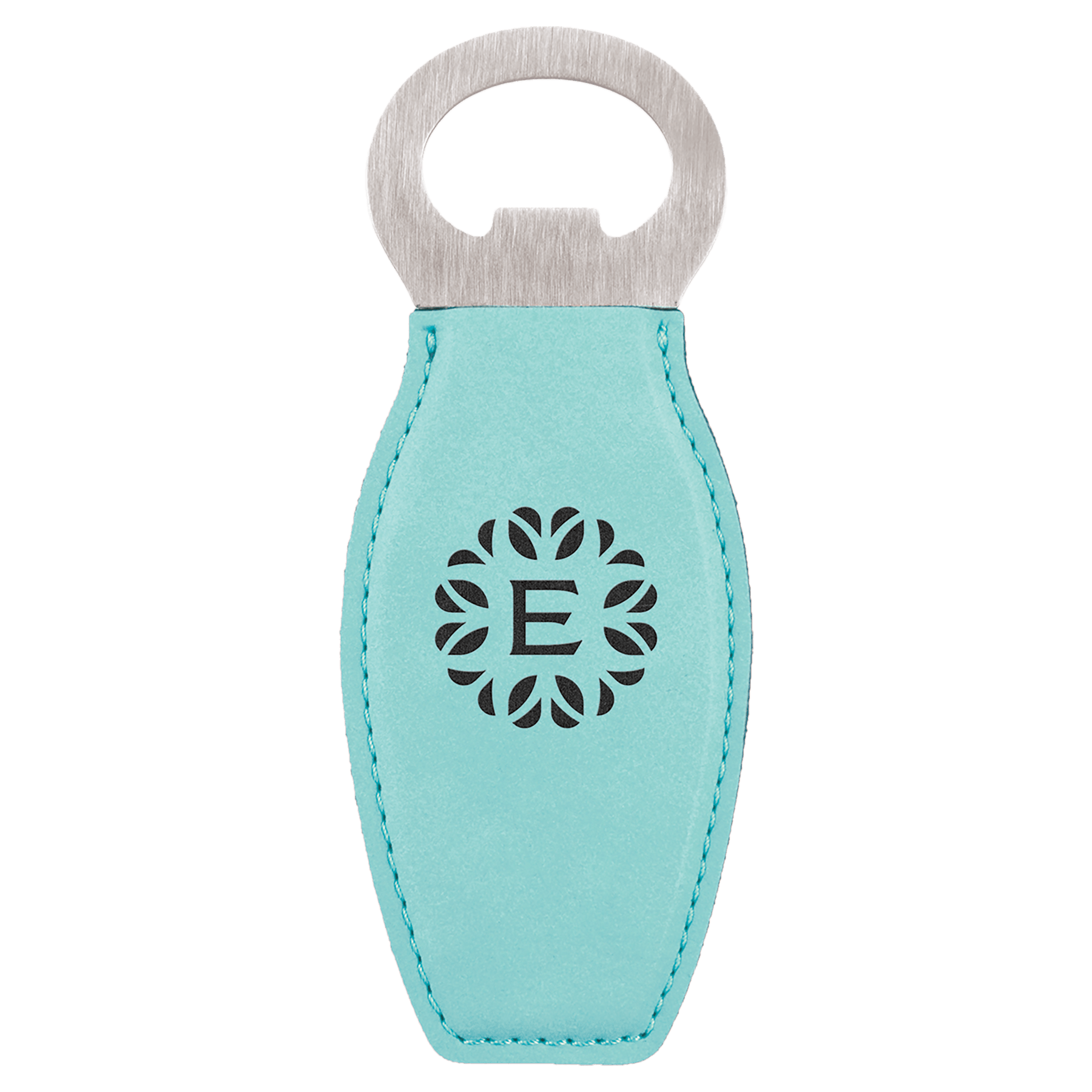 Laserable Leatherette Bottle Opener with Magnet - HatFlow Company