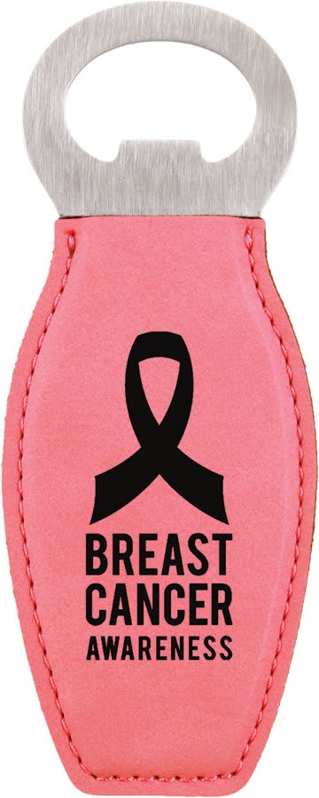Laserable Leatherette Bottle Opener with Magnet - HatFlow Company