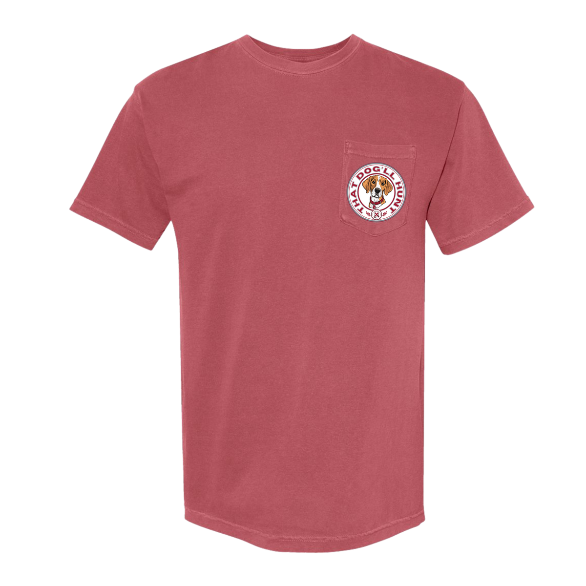 That Dog'll Hunt Gameday Tee - Crimson/Grey Front